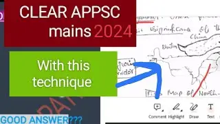 APPSC MAINS ANSWER WRITING 2024/2025✍️🔥.CLEAR EXAM WITH THIS TECHNIQUE