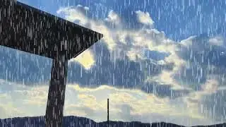 Heavy rain on Bear Island, Svalbard Islands, Norway rain sound