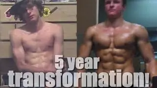 5-year Transformation from 135 lbs to 210 lbs of Muscle!