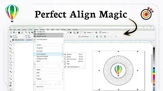Как центрировать объект в CorelDRAW (интеллектуальное выравнивание)