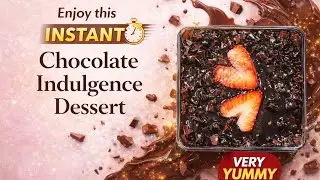 Instant , quick and easy to make | chocolate indulgence dessert | strawberry | 10 min preparation