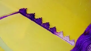 Easy and simple lace's work || হাতে তৈরি লেইসের কাজ🪡🪡💜💜