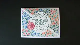 Triangle Fold Card Tutorial with Stampin' Up Designer Series Paper