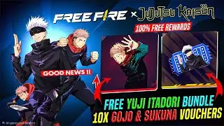 🤞🏻Бесплатное получение Юдзи Итадори в Jujutsu Kaisen X FF 🥵 | 10 бесплатных ваучеров Gojo + Sukun...