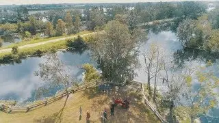 Aerial Florida Rustic Weddings - Prairie Glenn Barn