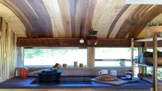 Stunning Non-Toxic Tiny House - A School Bus (Skoolie) Conversion Tour!