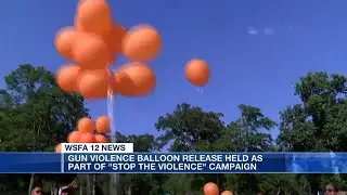 Gun violence balloon release held as part of 