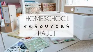 HOMESCHOOL RESOURCES HAUL!!
