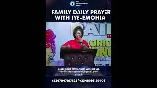 JANUARY 13th: FAMILY DAILY PRAYER #FPtv WITH BISHOP DR MRS M.O AGBONIFO IYE-EMOHIA VISION BEARER