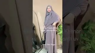 Gamis set french khimar bahan sabrina anti uv. #gamissyari #gamis