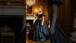 Victorian Elegance Reimagined: Stunning Leather Bustle Dresses! #leather #victorian #fashion
