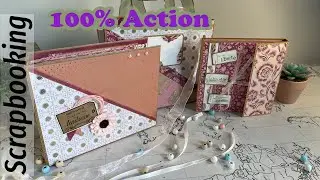 SCRAPBOOKING, astuces, trois projets pour un bloc de papiers sans aucunes perforatrices 