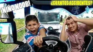 ¿ME BANEARÁN? ¡NIÑO POR LA RUTA DE LOS NOOBS! | Causa un Accidente | Euro Truck Simulator 2