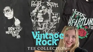 Soft Spoken Vintage/Rock Tee Collection/ ASMR/ Low Back Lights/ Hang with Me
