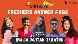 IIM Rohtak Freshers Video! | IPM 21 Batch Interview