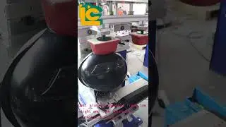 2 sides safety helmet pad printing machine with rotary system