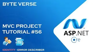 ASP.NET CORE MVC | Identity Library(API) - Error Describer - How to manipulate error messages #56