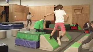 parkour relay races!- Sessions Academy Of Movement