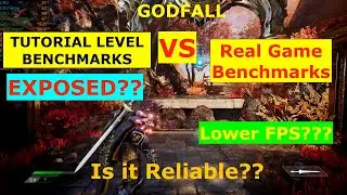 GODFALL Tutorial Level 1440p benchmarks vs REAL GAME 1440p benchmarks | RTX 3070 | Ryzen 5600X