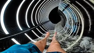 RACING Water Slide at Aqua Mundo Center Parcs De Eemhof