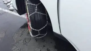 Removing snow chains