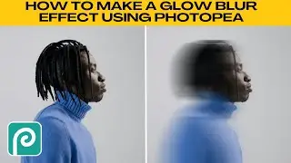 How to Add a Gradient/Glow Blur Effect in Photopea