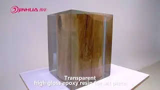 JINHUA Epoxy Resin - Use crystal clear epoxy resin to make a square resin table
