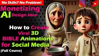 Как создать вирусную 3D-анимацию Библии для социальных сетей/Продукция ИИ💰/Быстрое получение прибыли/Нет навыков