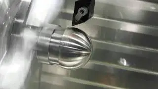 QuickTech S32-ATM Mill/Turn Center Machining a Hip Ball Joint