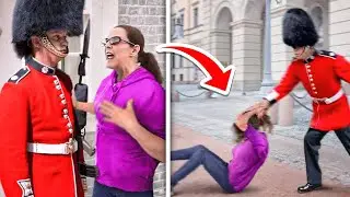 50 IDIOTAS QUE IRRITARAM GUARDA REAL E SE DERAM MAL