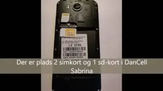 DanCell Sabrina - S&aring;dan monterer du simkort/sd-kort