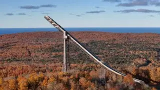 Copper Peak Fall Color in 4K in Michigan's Upper Peninsula