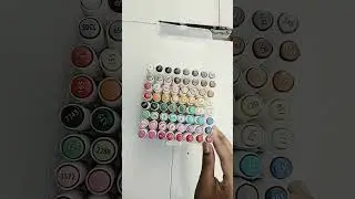 Ohuhu Dual tip markers pens 64  colours shade 😱 #anime #ohuhumarkers