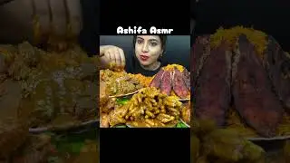 ASMR: EATING SPICY MUTTON CURRY 🔥 MUTTON BIRYANI || #shorts #mukbangn#asmreating #mukbangasmr#asmr