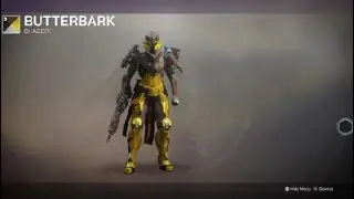 Destiny 2 Titan with Siegebreak Ornaments and Butterbark Shader