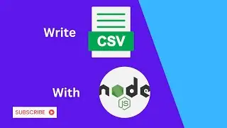 How to Write CSV file in Nodejs | nodejs tutorial