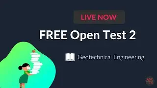 Free GATE Open Test 2 is LIVE | GATE Civil Engineering 2021