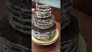 3 tier anniversary cake design decoration video #short #shorts #ytshorts