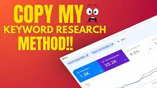 Copy My Keyword Research 🤑 | SemRush Low Competitive Keywords Research