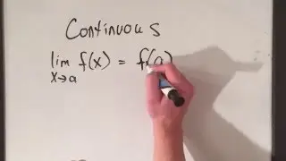 Continuity: Definition of Continuity (2 Minutes)