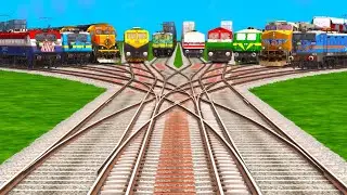 More Railgadi Crossing At Bumpy Curves Railroad Tracks ll Old Railroad Crossing video crazy train 