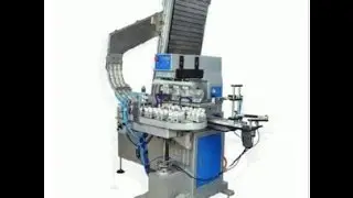 Fully Automatic Four Color Bottle Cap Pad Printing Machine, Automactic Cap Tempo Printer,