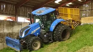 Cumbrian Silage - On the Pit - Buckraking with NEW New Holland T7.210 - Silage 2019