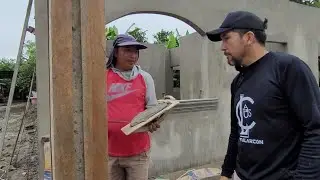Como enlucir una columna cuadrada. Tutorial paso a paso para principiantes.