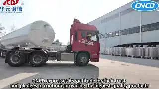 liquid  semi-trailer tank is on inspection and applying for certification by Middle Eastern client