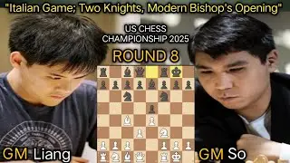 Awonder Liang VS Wesley So | US Chess Championship 2025 | Round 8