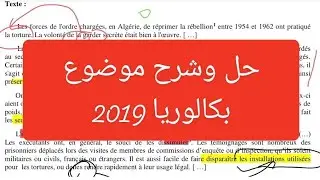 sujet bac 2019 texte historique