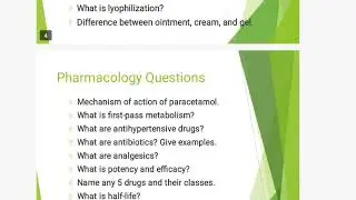 Top Interview questions for pharmacy Freshers 📁📂👍 