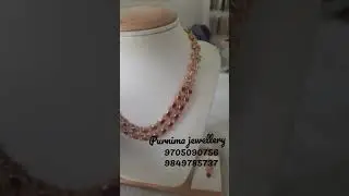 RUBY NECKLACE SET made in 92.5 silver