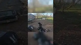Airsoft Showdown: Intense Standoff Near Ruined Building! #shorts